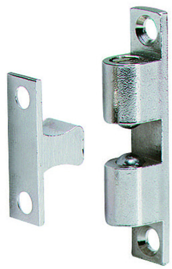 OK LINE Kugelschnäpper Messing LxB=60x11x13mm, vernickelt - Diverse Möbelbeschläge und Zubehör