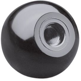 Kugelknöpfe Elesa PLX. schwarz BN20530 50533 PLX.30-M6 - Bossard Schrauben