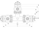 Universal 3, Fig. 5358 mit Schraubmuffen DN 100/100 - Von Roll Armaturen