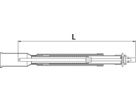 Einbaugarnitur teleskopisch zu 2004/4004 DN 250-300 Tele 1 - Wild Armaturen