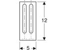 Montagewinkel Lang 12 x 5,5 x 5cm 461.140.00.1 - Geberit-GIS