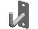 Geschw. Wandkonsole eckig vertikal Stab 12 mm H 44 mm geschl. 1.4301 - INOXTECH-Handlauf-/Geländer-System