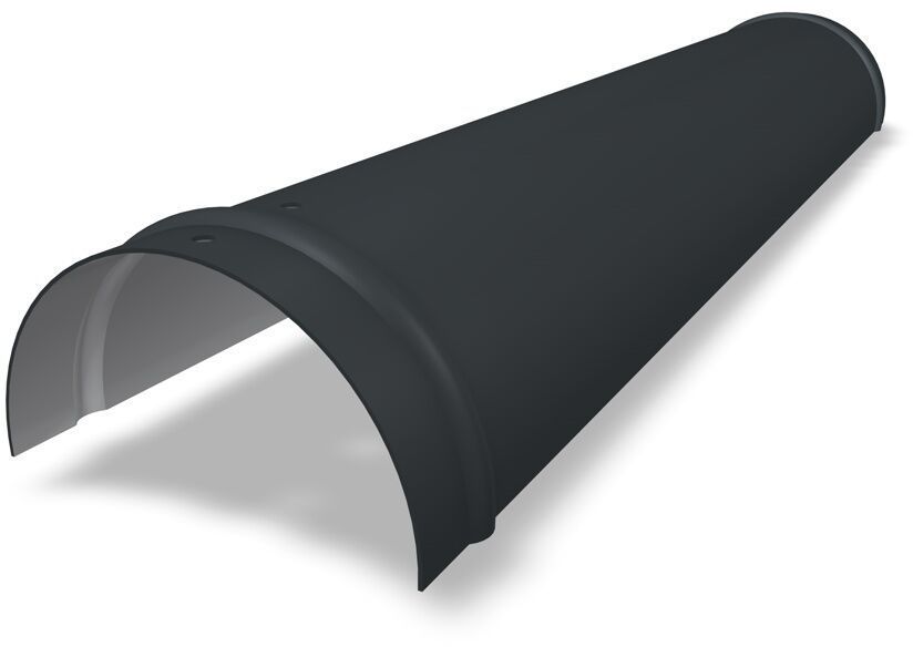 PREFA Grat- und Firstreiter glatt, 19 P.10 Dunkelgrau 110349 - PREFA Dachsysteme