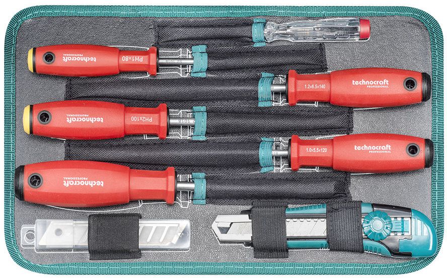 TECHNOCRAFT ABS-Werkzeugkoffer Pro Mini 109-TLG 3/8", im Kunststoffkoffer - Werkzeugkoffer,Sortimentskoffer,Behälter