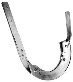 Rinnenhaken m/Einlage 25/4 250 mm 113 hochkant abgedreht - Cr-Ni Spenglereihalbfabrikate
