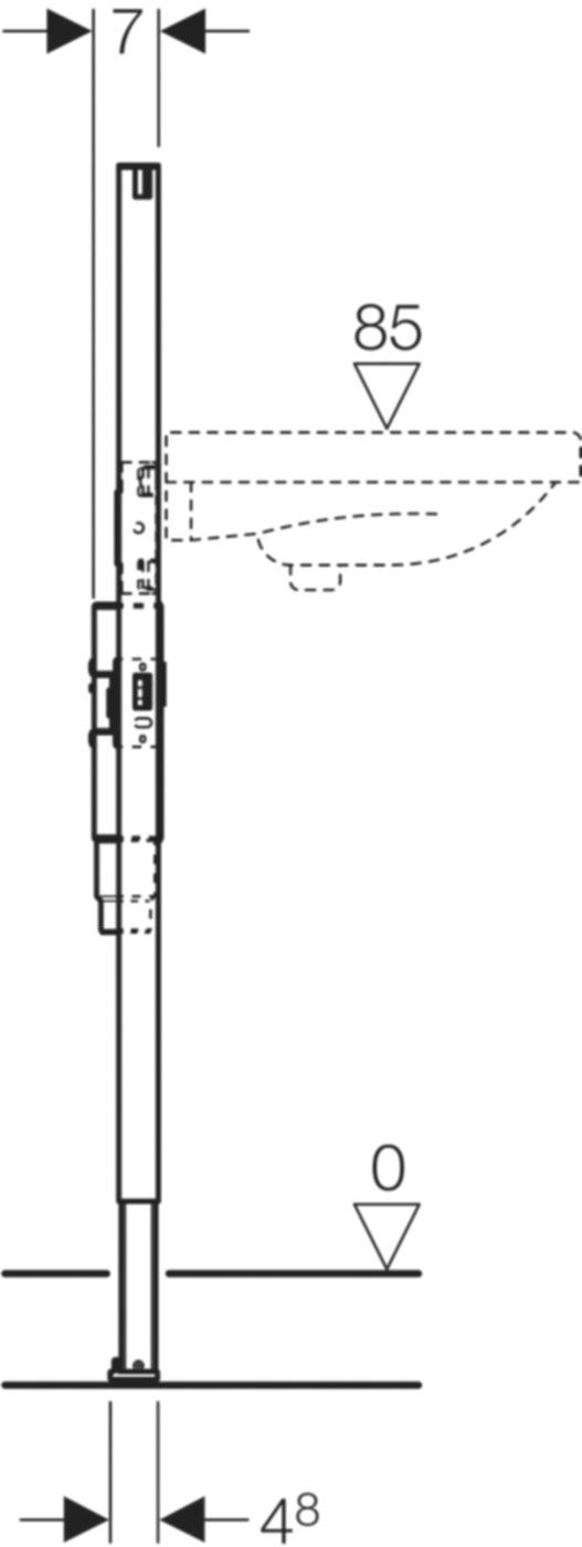 Element für Waschtisch mit Unterputz-Sifon, Typ 112 111.475.00.2 - Geberit-Duofix