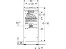 Element für Waschtisch 111.069.00.2 Typ 130, ONE Wandarmatur m/UP-Funktionsbox - Geberit-Duofix