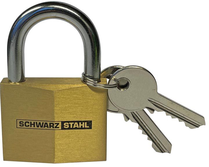 Vorhängeschloss SSL Logo 888/30 KA01 T Messing, gleichschliessend inkl. 2 Schlüssel - Vorhängeschloss, Sicherheitsbeschläge