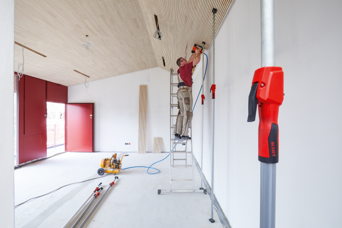 BESSEY Deckenstütze STE370 207- 370cm, Tragkraft bis 65kg, mit Pumpgriff - Bauwerkzeuge
