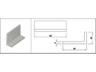 Aluminium Befestigungswinkel AIMgSi1 EN AW 6060-T66 80 x 40 x 8 mm - INOXTECH-Handlauf-/Geländer-System