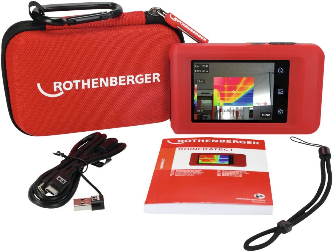 ROTHENBERGER ROINFRATECT Wärmebildkamera IP54 , 2.448x3264 px , 3.5" Display - Sanitärwerkzeuge