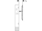 Türe zu Verteilerschrank 650.421.IH.2 B 750 mm H 498 mm RAL 9016 - Geberit-Push Fit-Formstücke