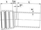 STM-Bogen 1M Novo-Sit MK 5° DN 100 - WILD Steckmuffenformstücke