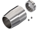 Handlaufsteckrohr  verdeckt 2-teilig 33.7 mm , geschliffen 1.4301 126921 - INOXTECH-Handlauf-/Geländer-System