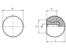 Kugelknöpfe glatt Elesa® PLX.B BN20532 50613PLX.20B-M6 - Bossard Schrauben