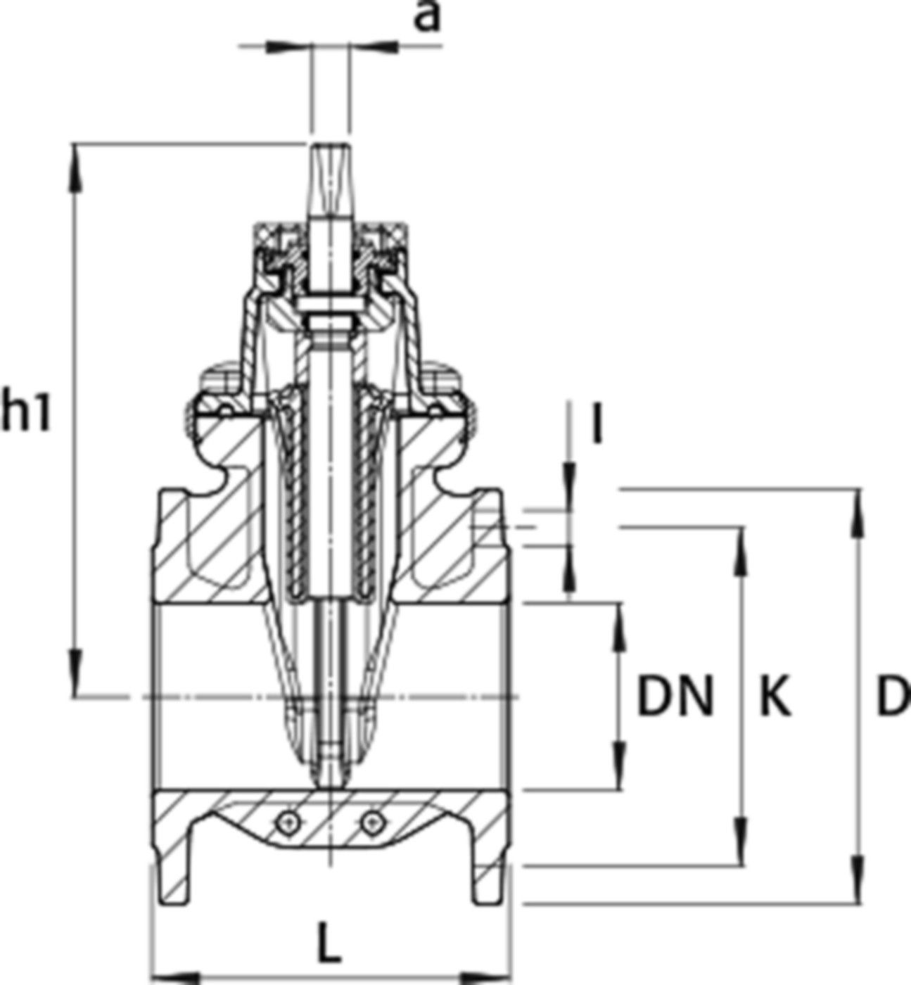 Flanschenschieber PN 10/16 2004 DN 150 - Wild Armaturen