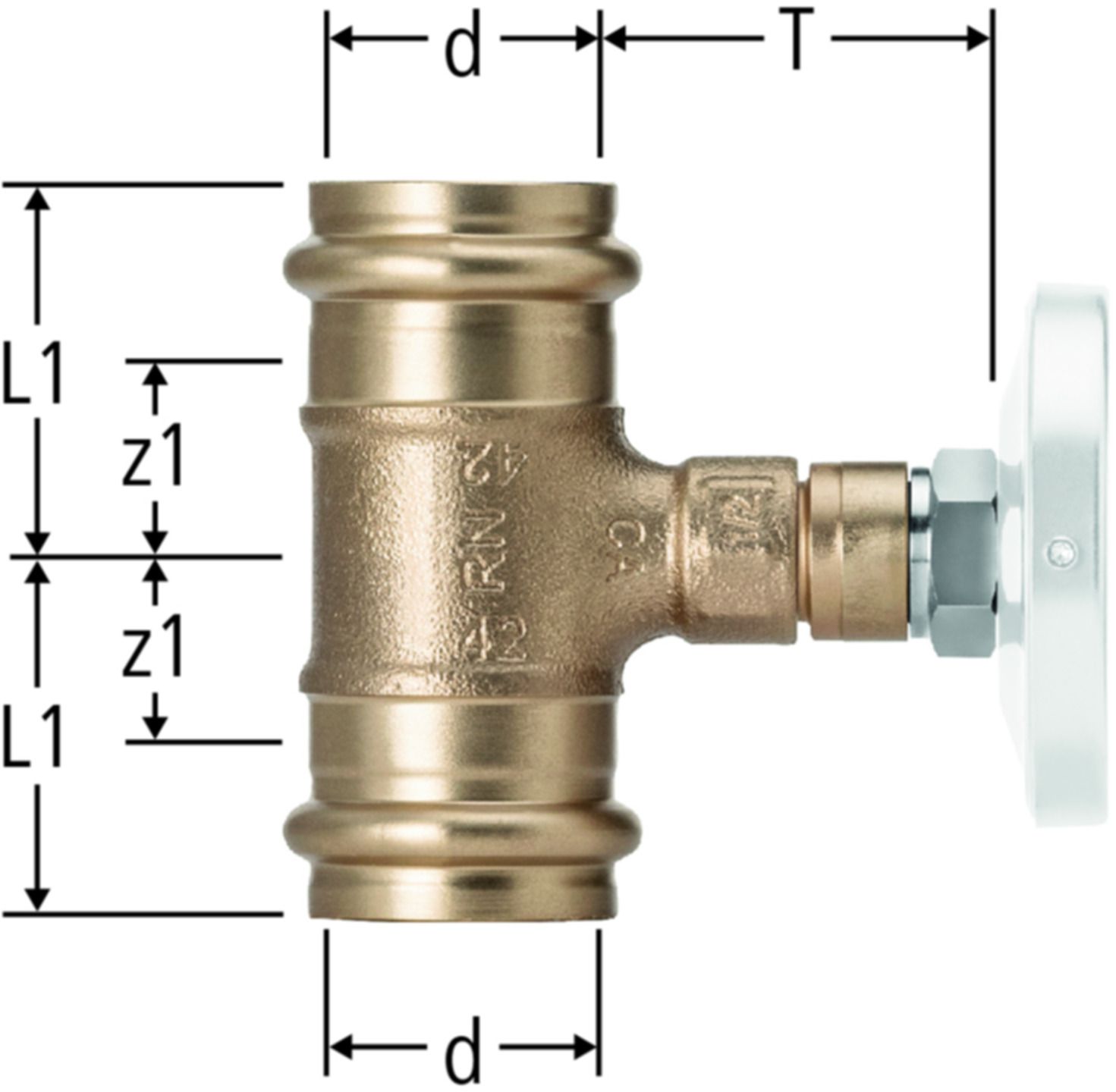 T-Stücke NUSSBAUM Optipress-Aquaplus