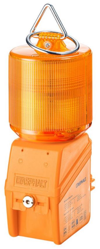 Baustellen-Leuchte, m.Kontrollleuchte 360°, LED-Technik, Blink-/Dauerlicht - Bauwerkzeuge