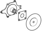 Set Anschluss gerade 1/2"- MF1/2" 602.295.00.1 vormontiert, für Trockenbau, mit Aussengewinde - Geberit-Push Fit-Formstücke