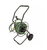 TEGUSTAR INOX Schlauchwagen-Set mit ULTRAFLEX mit 25m Schlauch, Ø 16mm inkl. Impulsbrause - Garten