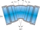 Muffe-Muffe-Bogen MMK 30° System BLS DN 150 - Frischhut Steckmuffenformstücke