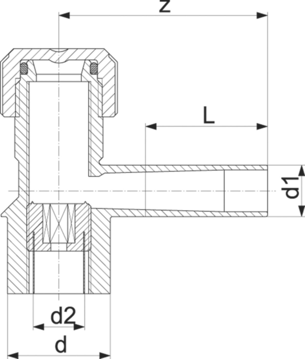 ELGEF Anbohr-T B32 PN 16 (Karton à 12 Stk.) d 63/63mm 193 280 185 - ELGEF Plus Elektroschweissfittinge
