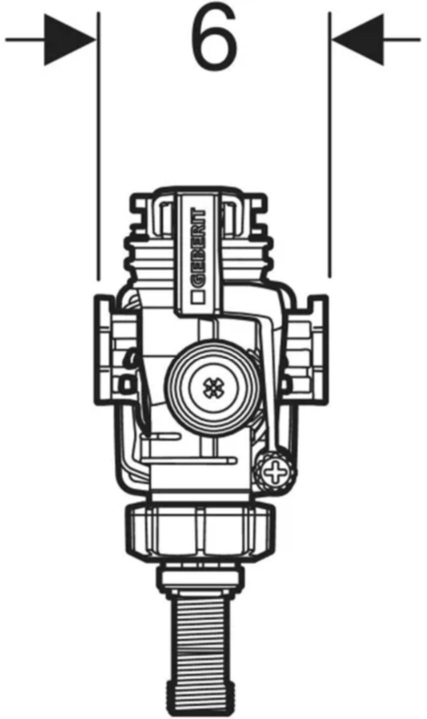 Unifill Schwimmer Füllventil Typ 383 3/8" 240.719.00.5 (240.783.00.5) - Geberit Grossisten Shop-Sortiment Zubehör