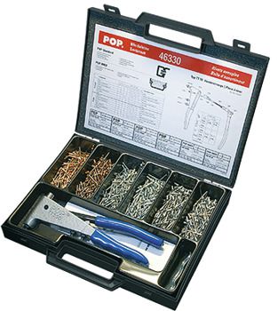 POP Blindnietzange, Sortiment im Koffer Typ: 46330, Ø 2,4 - 4,0 mm, Spengler - Nieten