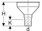 Trichter oval, ohne Rand, mit Ventilsieb d 50mm 352.379.16.1 - Geberit-Sifon + Apparateanschlüsse