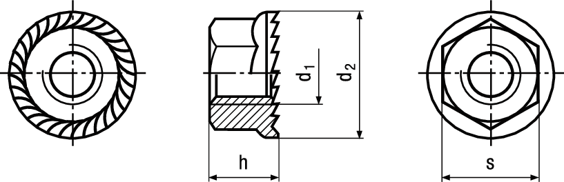 6-kt Mu Flansch~DIN6923 verz 8 vzb BN30312 M3 - Bossard Schrauben