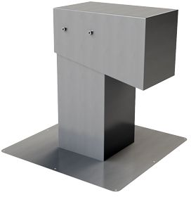 Kabelbox 200/200/1.00mm, H 500mm Tablett 500/500mm, Deckel demontierbar - Cr-Ni Spenglereihalbfabrikate