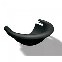 PREFA Kugelendboden 333 mm P.10 Schwarz - PREFA Dachentwässerungssysteme