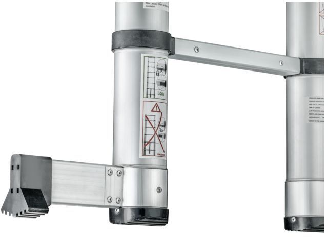 TELESTEPS Sicherheits-Teleskop-Anstelleiter FLEX 3 L=3740 / 900 mm , 13 Tritte , max. 150 kg - Garten