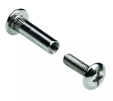 Hettich Verbindungsschraube Set vernickelt, mit Hülse, M6 x 30-42mm, à 4 Stk - Diverse Möbelbeschläge und Zubehör