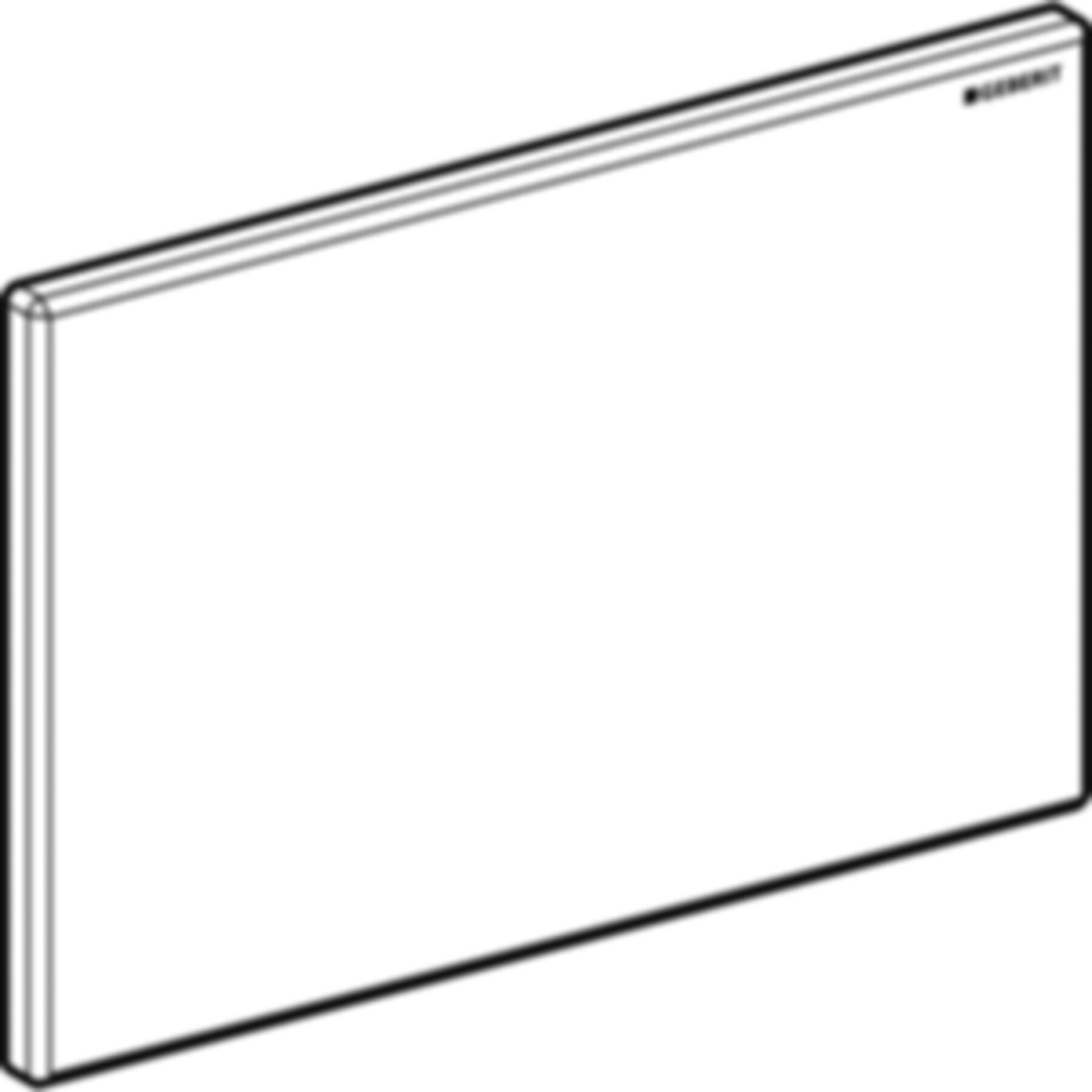 Abdeckplatte Kunststoff glanzverchr. 616.222.21.1 zu Hygienespülung - Geberit Systemventile / Armaturen
