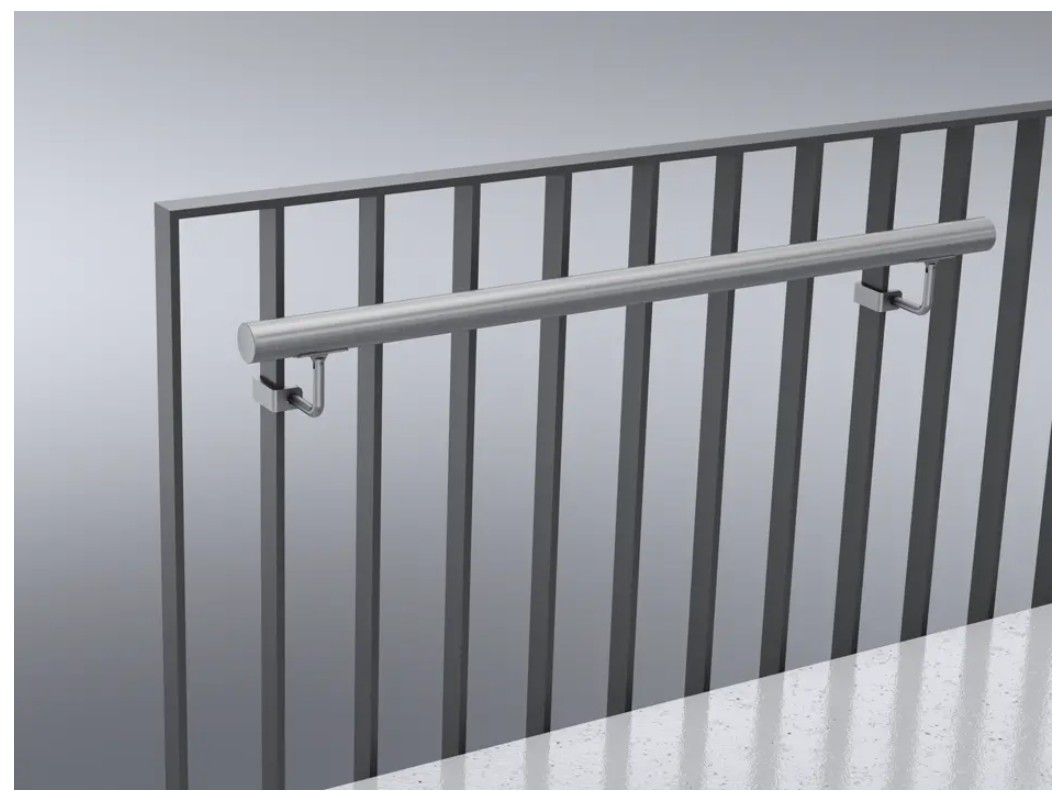 Staketenklemme 30x6 für Stab Ø12mm 1.4301 geschliffen EN 10088 - INOXTECH-Handlauf-/Geländer-System