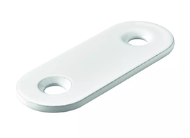 Hettich Verbindungsblech weiss, 40 x 15mm - Diverse Möbelbeschläge und Zubehör