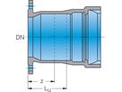 Schieberanschlussstück EU System BLS PN 10/16 DN 150 - Frischhut Steckmuffenformstücke