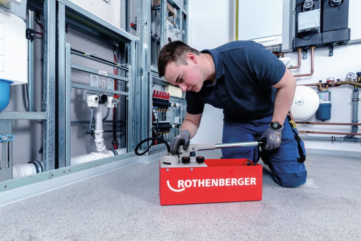 ROTHENBERGER Prüfpumpe, RP 50-S 6.0200, 12l, 0 - 60bar mit 1bar-Teilung - Sanitärwerkzeuge