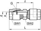 Gerade Verschraubung SO 01021 10 mm - Serto-Programm M/G