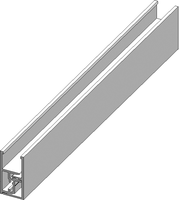 Clipprofil Aluminium AIMgSi1 EN AW 6060-T66 Grundprofil - INOXTECH-Handlauf-/Geländer-System