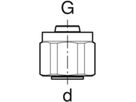 Anschlussverschraubung m/IG 16-1/2" 650.533.22.1 - Geberit FlowFit-Rohre/Formstücke