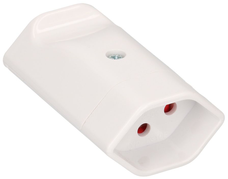 Kupplung T13, 230V /10A, 3-Pol, Weiss - Stromverteilung