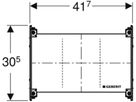 Unterputz Montageplatte universell 30.5 x 41.7 x 14.8cm 461.173.00.1 - Geberit-GIS
