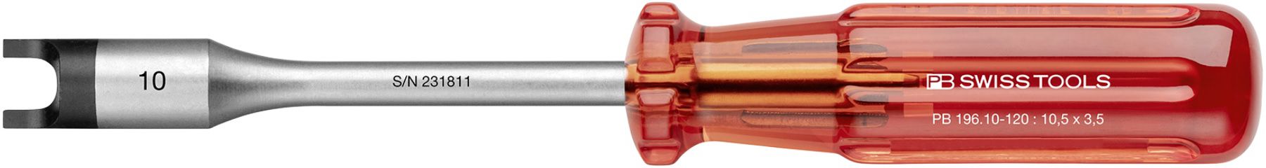 PB Schraubenzieher, für Schlitzmuttern PB 196, Gr.3, L= 70/155 mm - Schraubenzieher