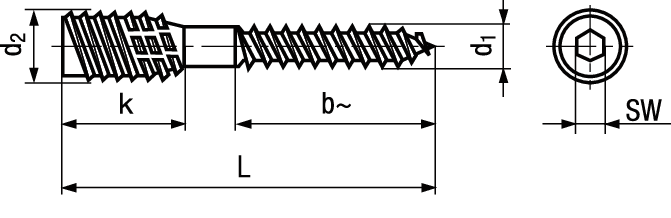 Toproc® mit I-6kt St vzb BN948 ø6/10x150SW4/4005 - Bossard Schrauben