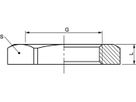 Messing-Gegenmutter 8310 3/8" - Messing-Gewindefittings