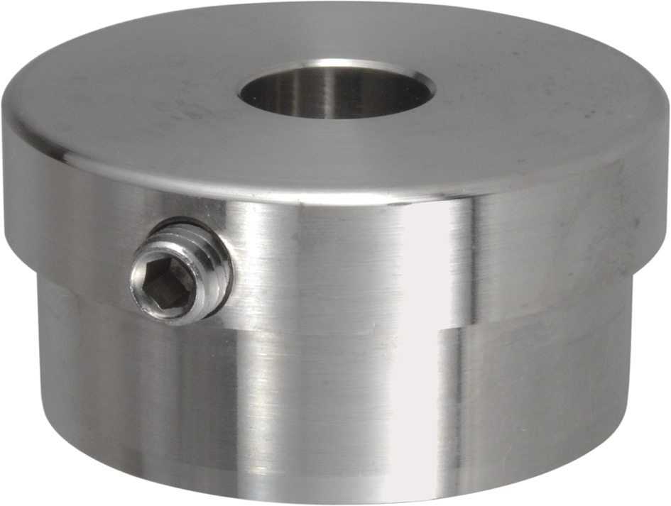 Rohrkappe Vollmaterial Gerade mit Radius 2mm und Sichtbarem Quergewinde M6