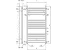 Handtuchtrockner BoTherm BZ 45/180 Breite 45 cm, Höhe 180 cm 408 W - Borer Heizkörper-Programm