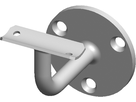 Wandkonsole fest mit Auflage 33.7 mm geschliffen 126622 - INOXTECH-Handlauf-/Geländer-System